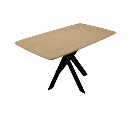 Стол DikLine DB110 Дуб Каселла натуральный/опоры черные, изображение 8 | Интернет магазин мебели и декора LifeDekor