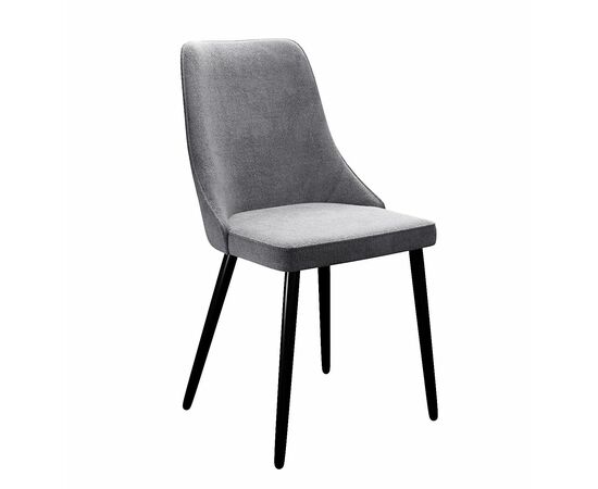 Стул DikLine 286 TW09 светло-серый, ножки черные | Интернет магазин мебели и декора LifeDekor