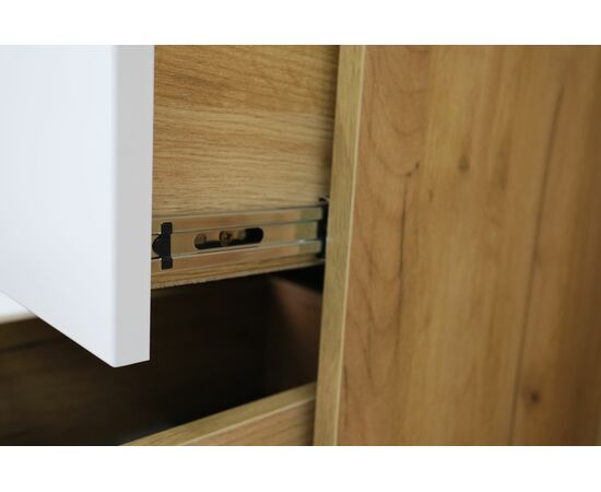 Прихожая Стефани 1, Дуб Крафт Золотой / Софт Белый, изображение 6 | Интернет магазин мебели и декора LifeDekor