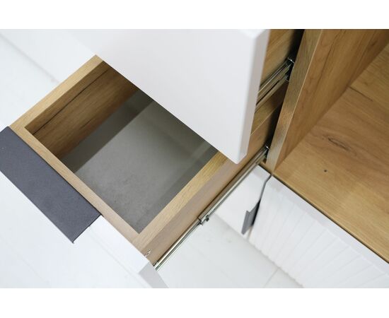 Прихожая Стефани 1, Дуб Крафт Золотой / Софт Белый, изображение 7 | Интернет магазин мебели и декора LifeDekor