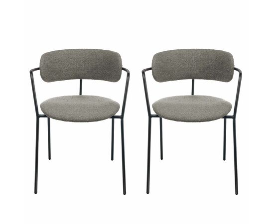 Комплект из 2-х стульев Ant букле серый | Интернет магазин мебели и декора LifeDekor