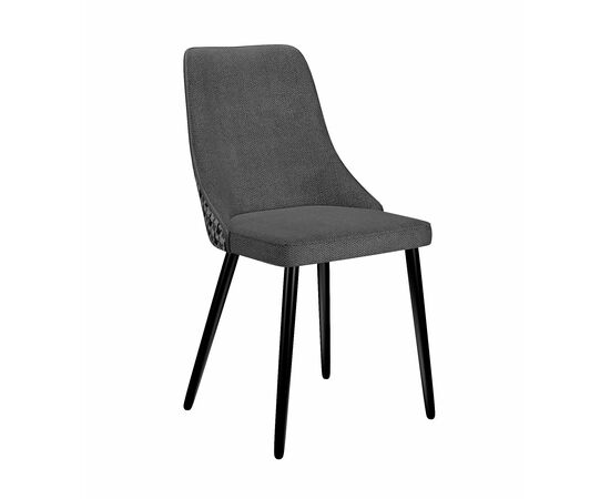 Стул DikLine 286 SB5/A3 серый, ножки черные | Интернет магазин мебели и декора LifeDekor