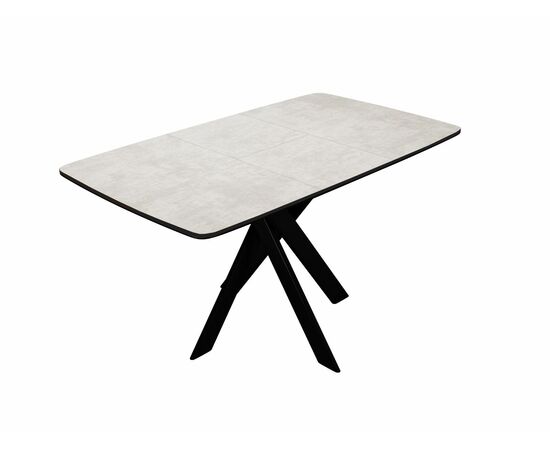 Стол DikLine DB110 Хромикс белый/опоры черные, изображение 7 | Интернет магазин мебели и декора LifeDekor