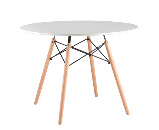 Стол EAMES белый D100, изображение 3 | Интернет магазин мебели и декора LifeDekor