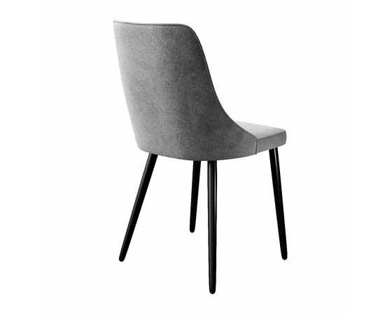 Стул DikLine 286 TW09 светло-серый, ножки черные, изображение 2 | Интернет магазин мебели и декора LifeDekor