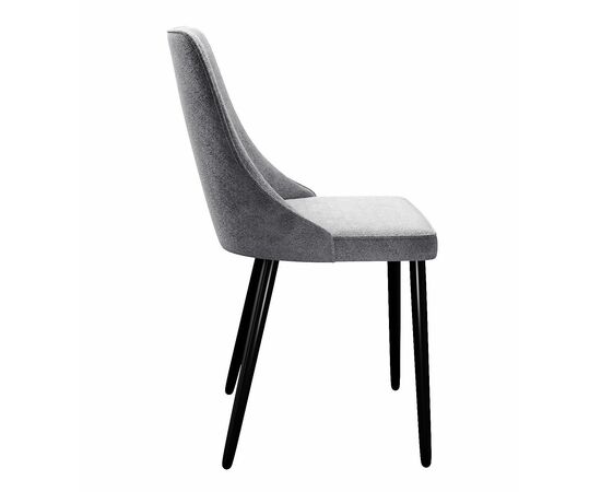 Стул DikLine 286 TW09 светло-серый, ножки черные, изображение 3 | Интернет магазин мебели и декора LifeDekor