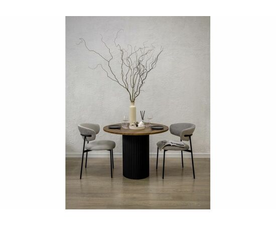 Стол деревянный Барел 110 орех кантри / черный, изображение 2 | Интернет магазин мебели и декора LifeDekor