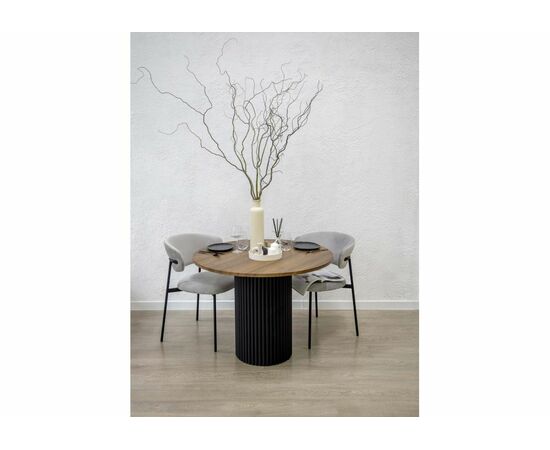 Стол деревянный Барел 110 орех кантри / черный, изображение 3 | Интернет магазин мебели и декора LifeDekor