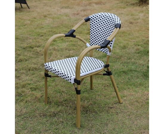 "Кабри" плетеный стул из искусственного ротанга, цвет черный, изображение 2 | Интернет магазин мебели и декора LifeDekor