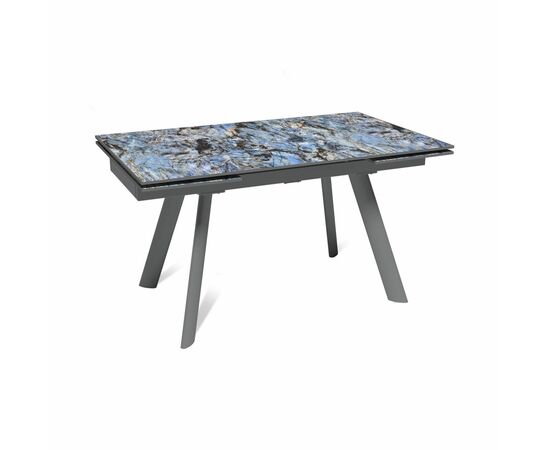 Стол раскладной Stone (140+40+40), керамика глянцевая Lemurian blue | Интернет магазин мебели и декора LifeDekor