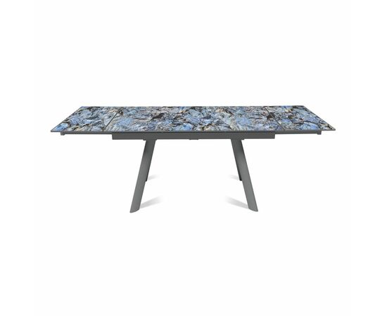 Стол раскладной Stone (140+40+40), керамика глянцевая Lemurian blue, изображение 6 | Интернет магазин мебели и декора LifeDekor