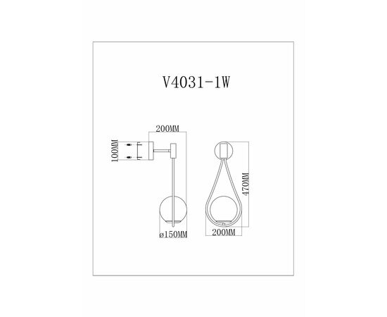 Светильник настенный Moderli V11574-1W Barocco, изображение 14 | Интернет магазин мебели и декора LifeDekor