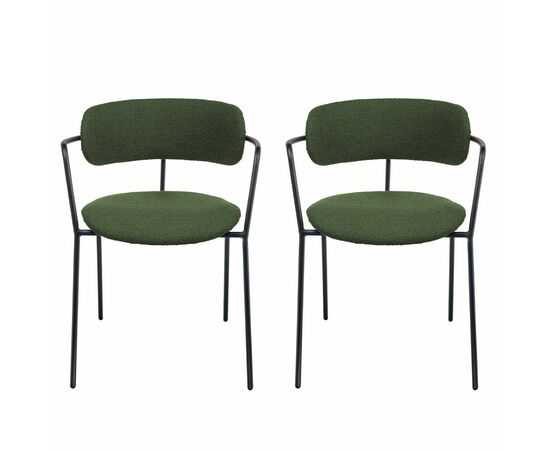 Комплект из 2-х стульев Ant букле зелёный | Интернет магазин мебели и декора LifeDekor