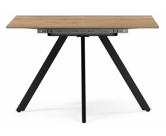 Стол деревянный Keon 116(155,5)x77 раздвижной дуб табачный / черный, изображение 2 | Интернет магазин мебели и декора LifeDekor