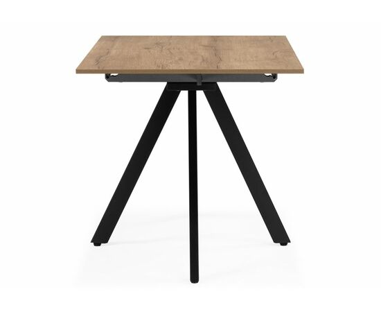 Стол деревянный Keon 116(155,5)x77 раздвижной дуб табачный / черный, изображение 3 | Интернет магазин мебели и декора LifeDekor