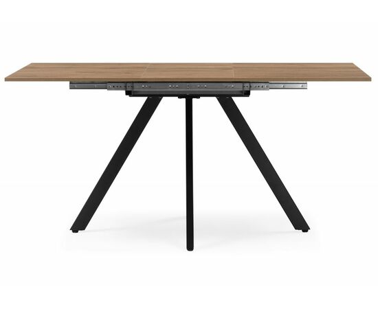 Стол деревянный Keon 116(155,5)x77 раздвижной дуб табачный / черный, изображение 4 | Интернет магазин мебели и декора LifeDekor