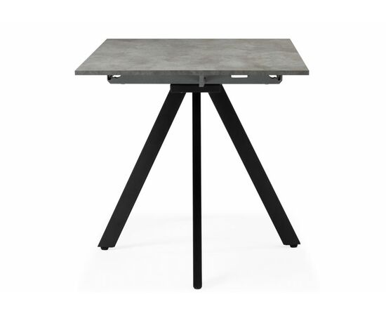 Стол деревянный Keon 116(155,5)x77 раздвижной цемент / черный, изображение 3 | Интернет магазин мебели и декора LifeDekor