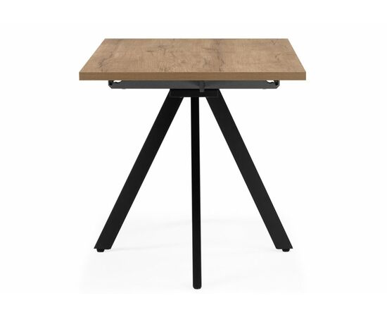 Стол деревянный Keon T32 116(155,5)х77 раздвижной дуб табачный / черный, изображение 3 | Интернет магазин мебели и декора LifeDekor