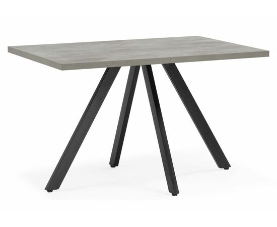 Стол деревянный Keon T32 116(155,5)х77 раздвижной цемент / черный | Интернет магазин мебели и декора LifeDekor