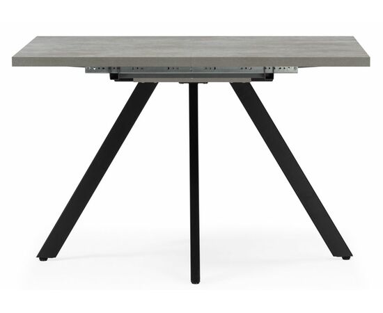Стол деревянный Keon T32 116(155,5)х77 раздвижной цемент / черный, изображение 2 | Интернет магазин мебели и декора LifeDekor