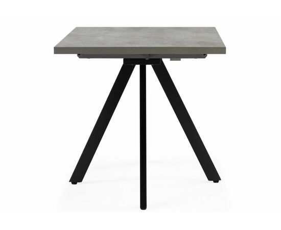 Стол деревянный Keon T32 116(155,5)х77 раздвижной цемент / черный, изображение 3 | Интернет магазин мебели и декора LifeDekor
