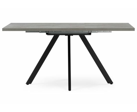 Стол деревянный Keon T32 116(155,5)х77 раздвижной цемент / черный, изображение 4 | Интернет магазин мебели и декора LifeDekor