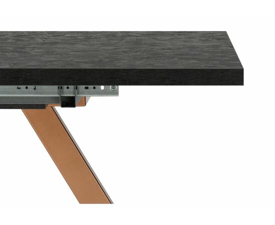 Стол деревянный Keon T32 116(155,5)x77 раздвижной, малави / медь, изображение 6 | Интернет магазин мебели и декора LifeDekor