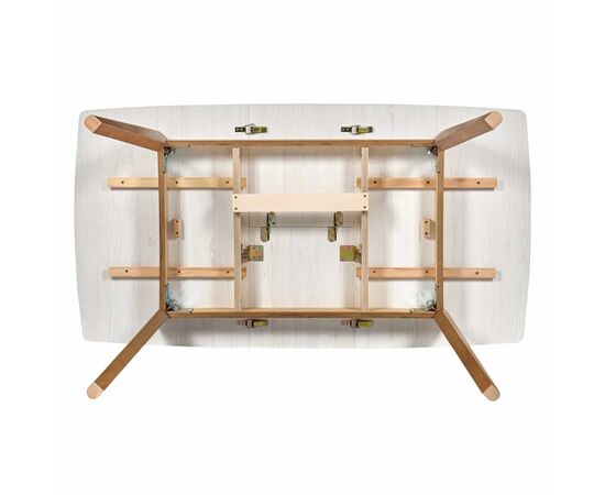 Стол Oslo раскладной 100-130x70x76см, Сосна Рандерс, орех миланский, изображение 16 | Интернет магазин мебели и декора LifeDekor