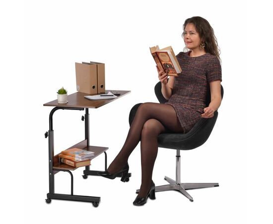 Стол многофункциональный Isola 80х40х66-90см, чёрный, изображение 12 | Интернет магазин мебели и декора LifeDekor