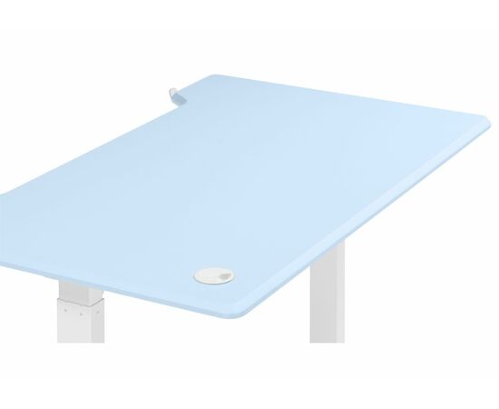 Компьютерный стол Маркос 120х75 голубой / белый, изображение 6 | Интернет магазин мебели и декора LifeDekor