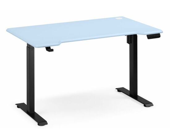 Компьютерный стол Маркос 120х75 голубой / черный | Интернет магазин мебели и декора LifeDekor