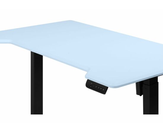 Компьютерный стол Маркос 120х75 голубой / черный, изображение 7 | Интернет магазин мебели и декора LifeDekor