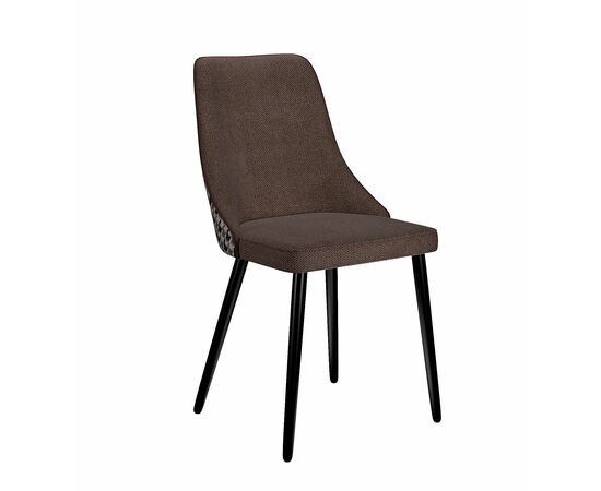 Стул DikLine 286 SB3/A2 шоколад, ножки черные | Интернет магазин мебели и декора LifeDekor