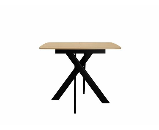 Стол DikLine DB110 Дуб Каселла натуральный/опоры черные, изображение 4 | Интернет магазин мебели и декора LifeDekor