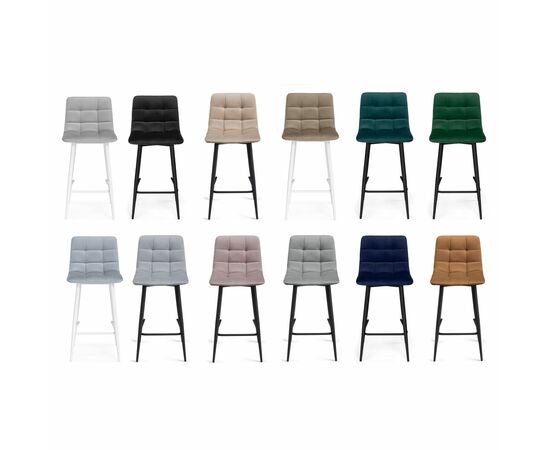 Стул на металлокаркасе полубарных Симпл 2 шт латте / черный, изображение 9 | Интернет магазин мебели и декора LifeDekor