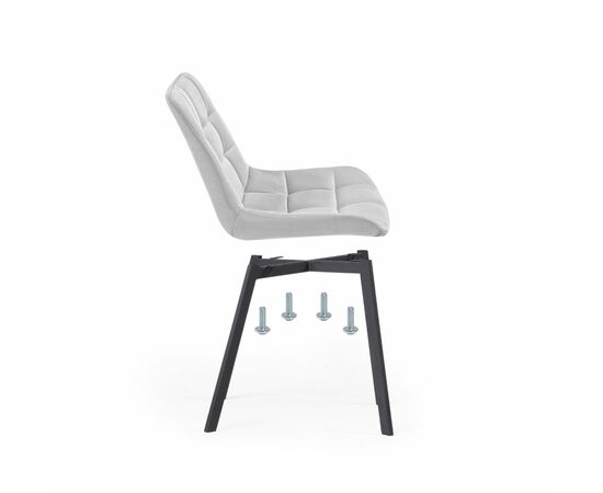 Стул на металлокаркасе Стронг 4 шт светло-серый / черный, изображение 12 | Интернет магазин мебели и декора LifeDekor