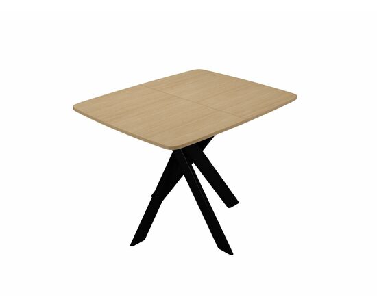 Стол DikLine DB110 Дуб Каселла натуральный/опоры черные, изображение 2 | Интернет магазин мебели и декора LifeDekor