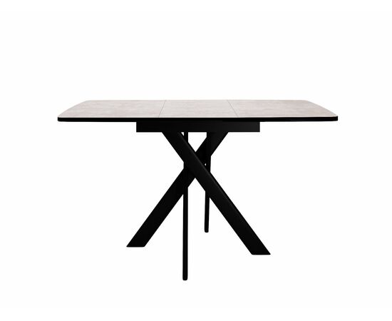 Стол DikLine DB110 Хромикс белый/опоры черные, изображение 2 | Интернет магазин мебели и декора LifeDekor