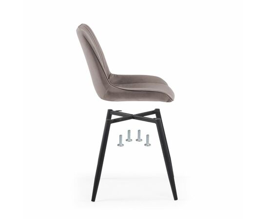 Стул на металлокаркасе Вейв 4 шт латте / черный, изображение 11 | Интернет магазин мебели и декора LifeDekor