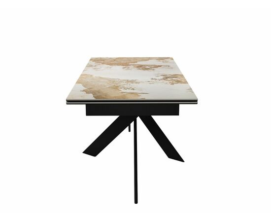 Стол DikLine EKX180, Керамика PANDORA глянец, опоры черные, изображение 5 | Интернет магазин мебели и декора LifeDekor