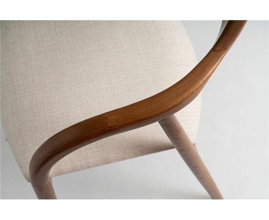 Полукресло венское Diona (светлый орех/ткань Тесла 01), изображение 6 | Интернет магазин мебели и декора LifeDekor