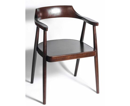 Полукресло венское Mercurius (темный орех) жесткое сиденье | Интернет магазин мебели и декора LifeDekor