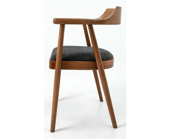 Полукресло венское Mercurius (светлый орех/ткань Графит), изображение 3 | Интернет магазин мебели и декора LifeDekor