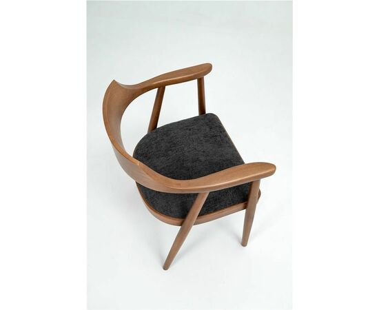 Полукресло венское Mercurius (светлый орех/ткань Графит), изображение 5 | Интернет магазин мебели и декора LifeDekor