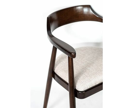 Полукресло венское Mercurius (темный орех орех/ткань Тесла 01), изображение 5 | Интернет магазин мебели и декора LifeDekor