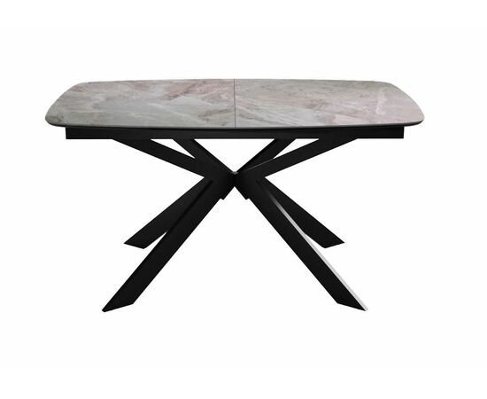 Стол DikLine BK140 Керамика Italian Grey (глянец серый)/подстолье черное/опоры черные, изображение 7 | Интернет магазин мебели и декора LifeDekor