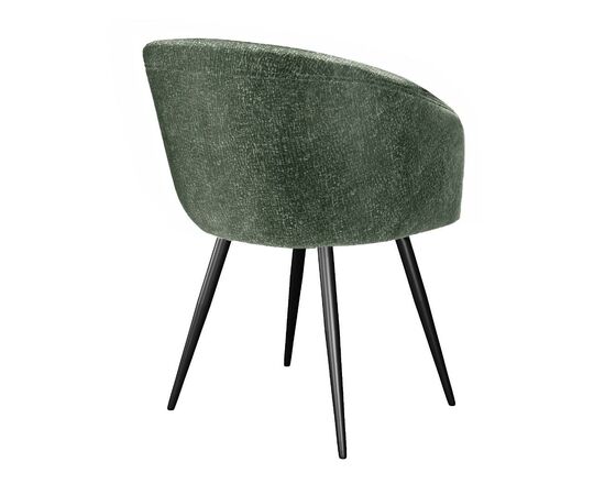 Стул DikLine 442 поворотный, DR19 зеленый, ножки черные, изображение 3 | Интернет магазин мебели и декора LifeDekor
