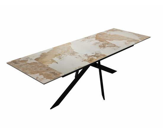 Стол DikLine EKX180, Керамика PANDORA глянец, опоры черные, изображение 8 | Интернет магазин мебели и декора LifeDekor