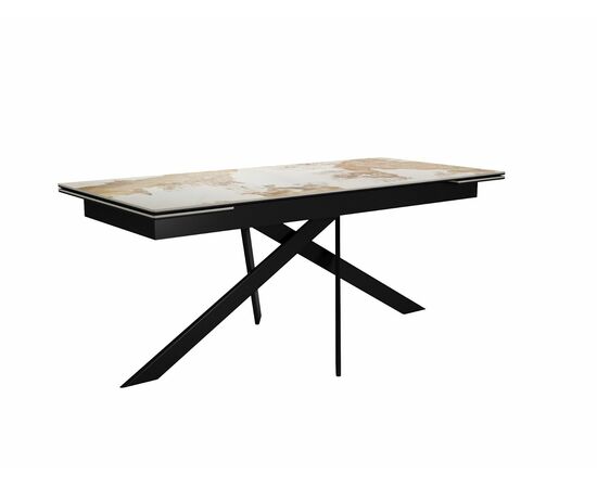 Стол DikLine EKX180, Керамика PANDORA глянец, опоры черные, изображение 3 | Интернет магазин мебели и декора LifeDekor