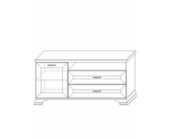 Тумба Сиена ТВ 2, бежевая, изображение 5 | Интернет магазин мебели и декора LifeDekor